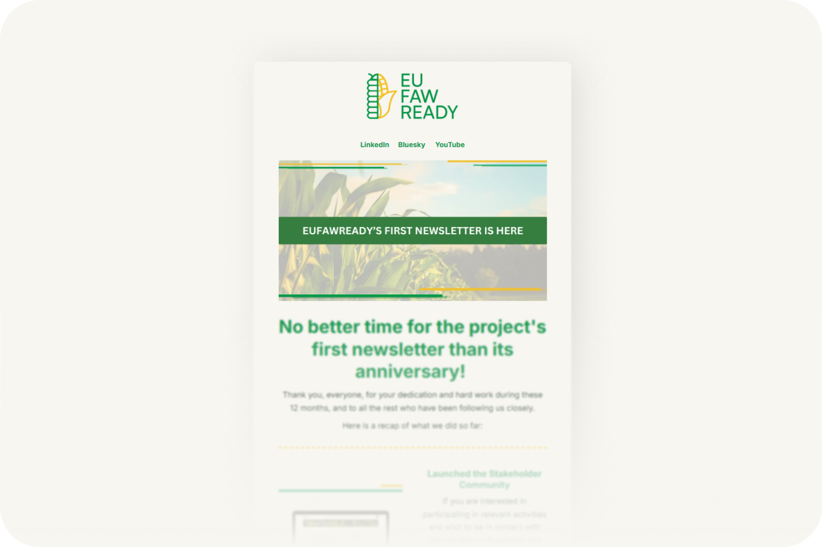 EUFAWREADY newsletters preview